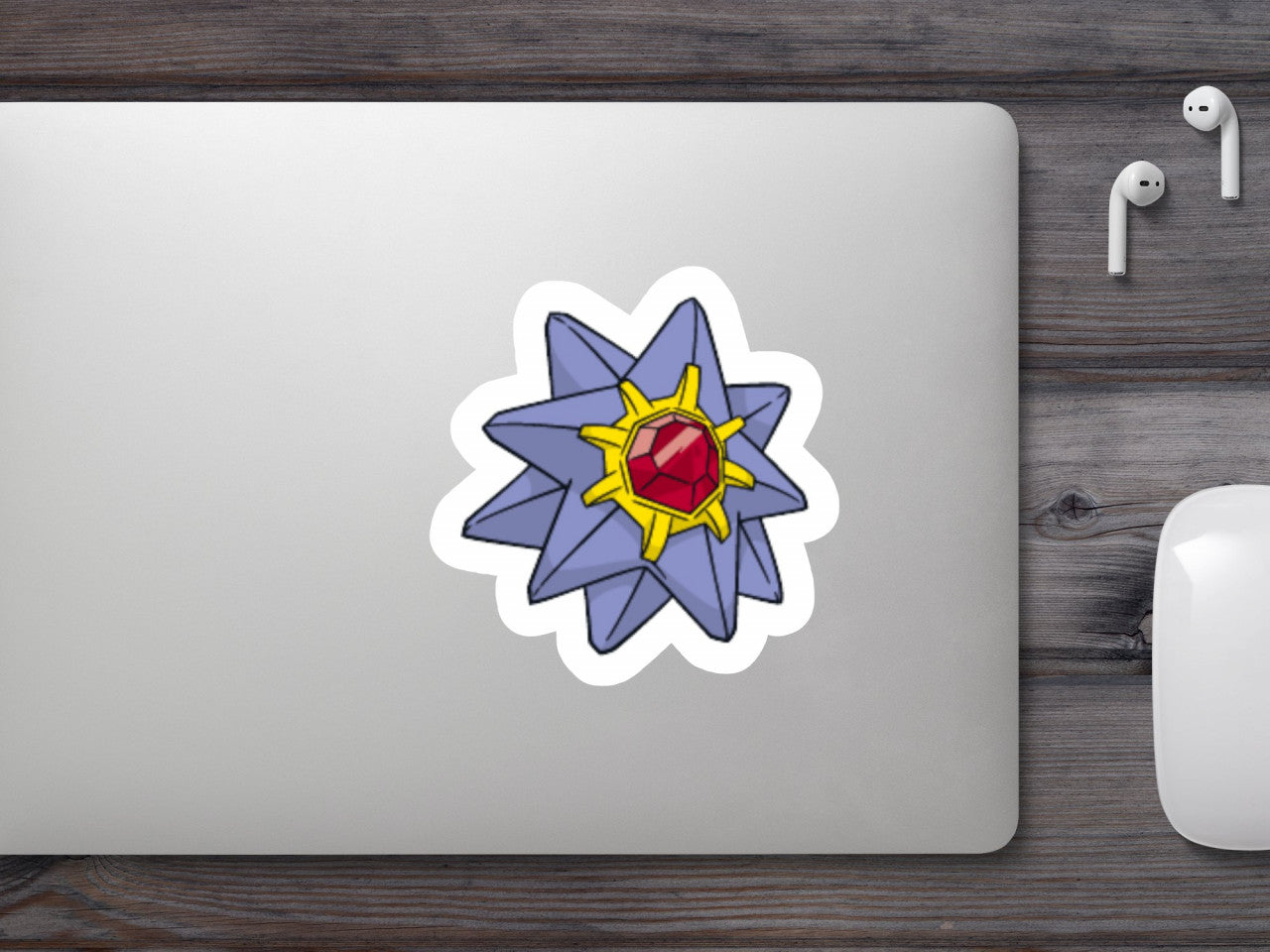 Set 5 bucati, Sticker decorativ, Pokemon Starmie, Rezistent la apa, NO7680, 6 cm, Multicolor