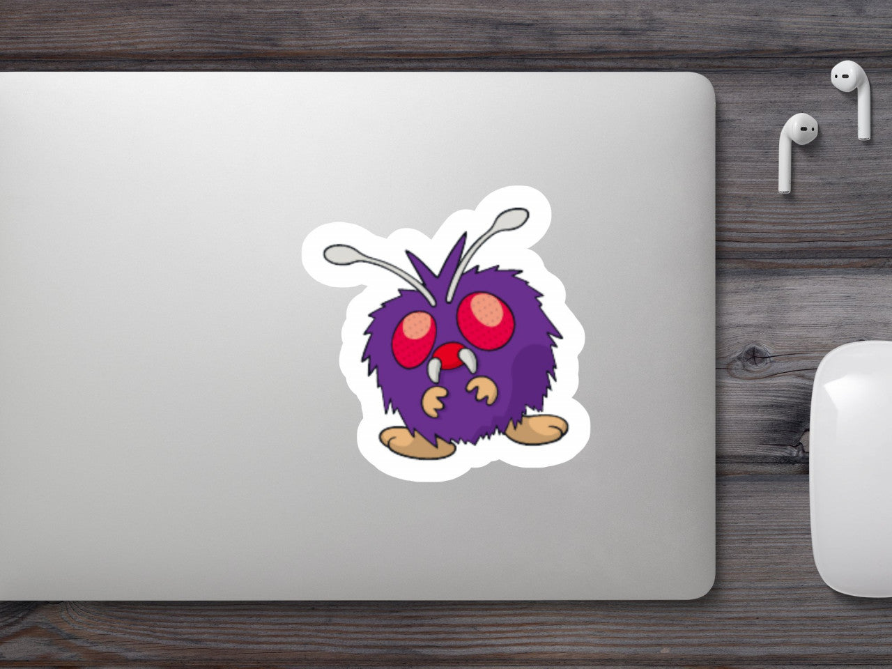 Set 5 bucati, Sticker decorativ, Pokemon Venonat, Rezistent la apa, NO7687, 6 cm, Multicolor