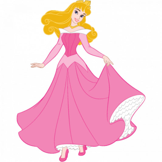 Set 5 bucati, Sticker decorativ, Printesa Disney Briar Rose, Rezistent la apa, NO7714, 6 cm, Multicolor