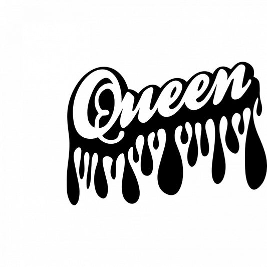 Set 5 bucati, Sticker decorativ, Queen Logo , Rezistent la apa, NO7747, 6 cm, Multicolor