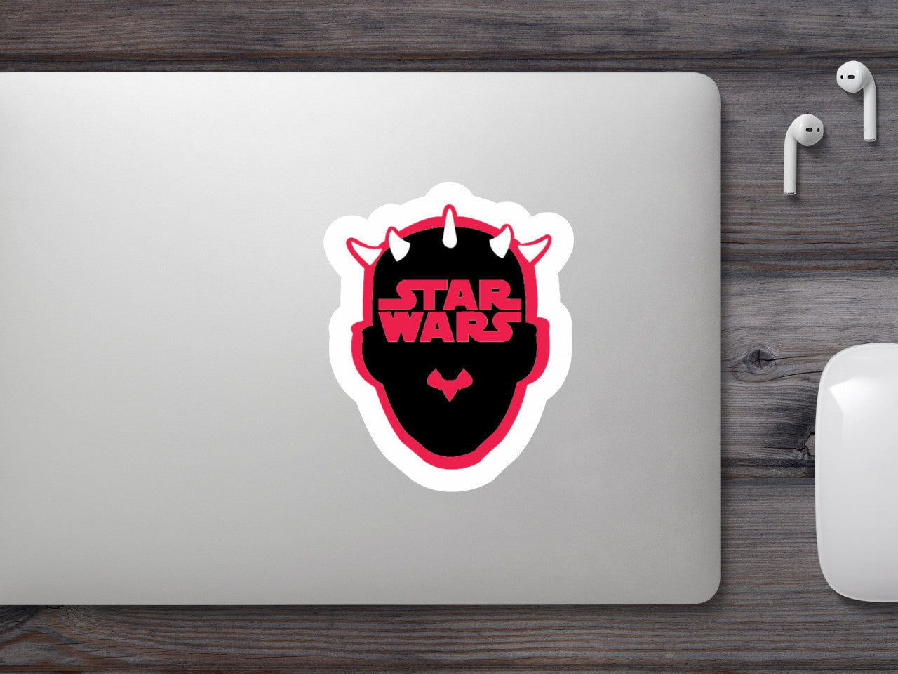 Set 5 bucati, Sticker decorativ, Raufactor Star Wars, Rezistent la apa, NO7761, 6 cm, Multicolor