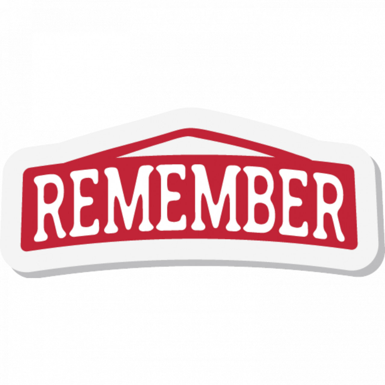 Set 5 bucati, Sticker decorativ, Remember, Rezistent la apa, NO7769, 6 cm, Multicolor