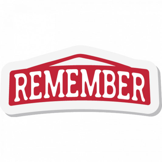 Set 5 bucati, Sticker decorativ, Remember, Rezistent la apa, NO7769, 6 cm, Multicolor