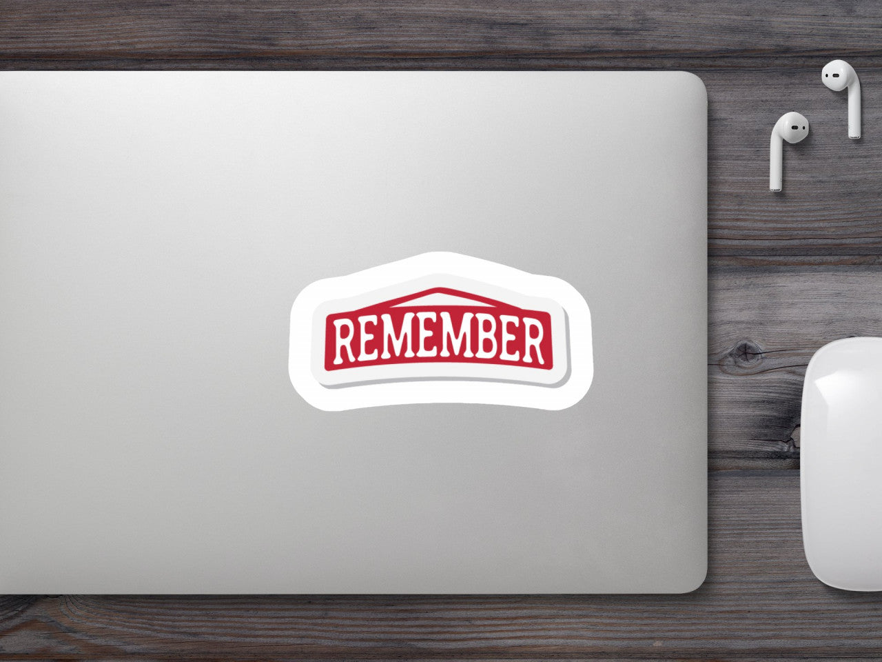 Set 5 bucati, Sticker decorativ, Remember, Rezistent la apa, NO7769, 6 cm, Multicolor