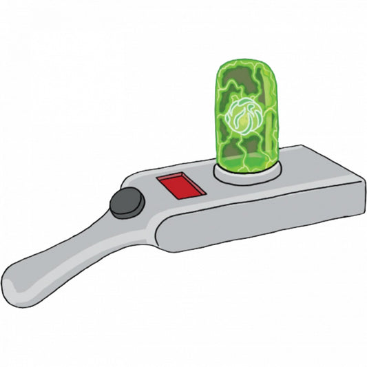 Set 5 bucati, Sticker decorativ, Rick And Morty Arma intergalactica, Rezistent la apa, NO7773, 6 cm, Multicolor