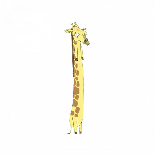 Set 5 bucati, Sticker decorativ, Rick and morty Reverse Giraffe, Rezistent la apa, NO7818, 6 cm, Multicolor