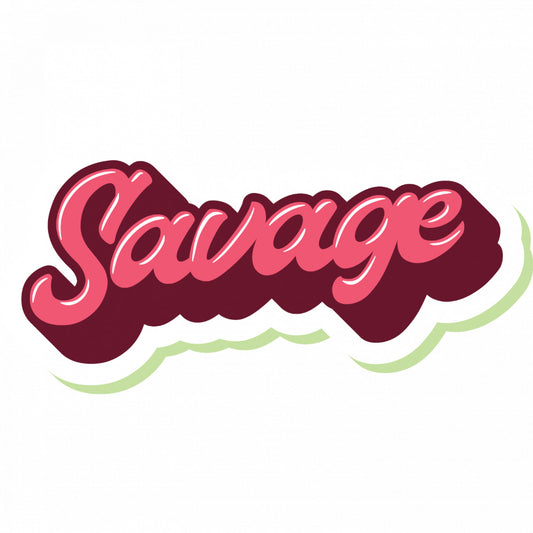 Set 5 bucati, Sticker decorativ, Savage, Rezistent la apa, NO8355, 6 cm, Multicolor