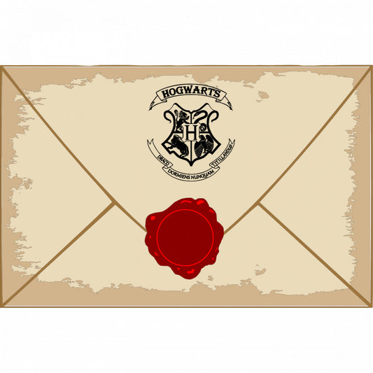 Set 5 bucati, Sticker decorativ, Scrisoare de la Hogwarts, Rezistent la apa, NO8433, 6 cm, Multicolor