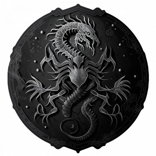 Set 5 bucati, Sticker decorativ, Semn zodiacal pentru zodia Scorpion, Rezistent la apa, NO8399, 6 cm, Multicolor