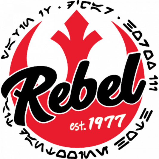 Set 5 bucati, Sticker decorativ, Sigiliu Rebel Star Wars, Rezistent la apa, NO8259, 6 cm, Multicolor