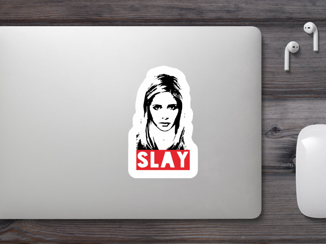 Set 5 bucati, Sticker decorativ, Slay, Rezistent la apa, NO8389, 6 cm, Multicolor