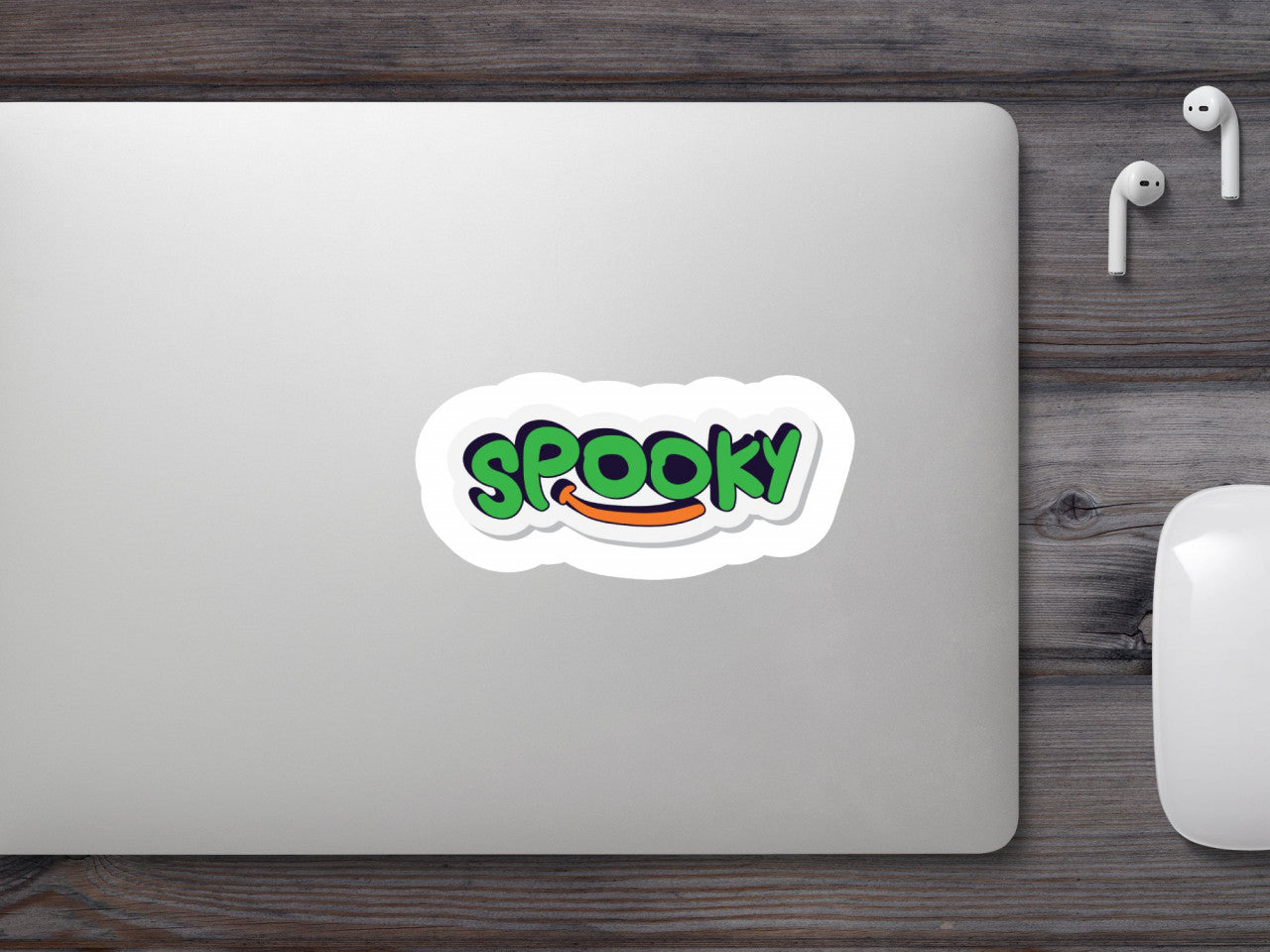 Set 5 bucati, Sticker decorativ, Spooky, Rezistent la apa, NO8482, 6 cm, Multicolor