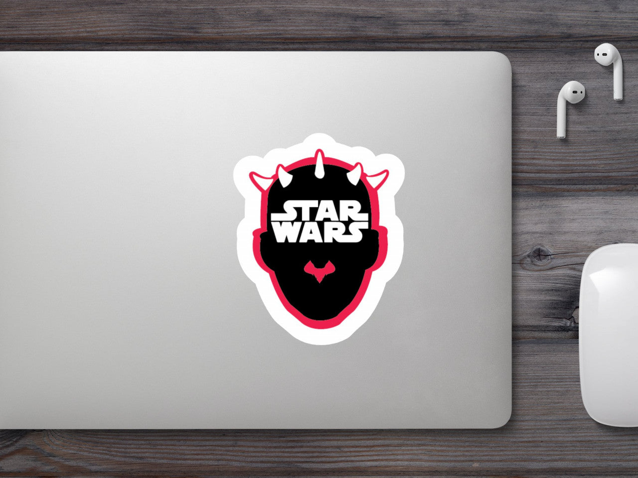 Set 5 bucati, Sticker decorativ, Star Wars Darth Maul, Rezistent la apa, NO9251, 6 cm, Multicolor