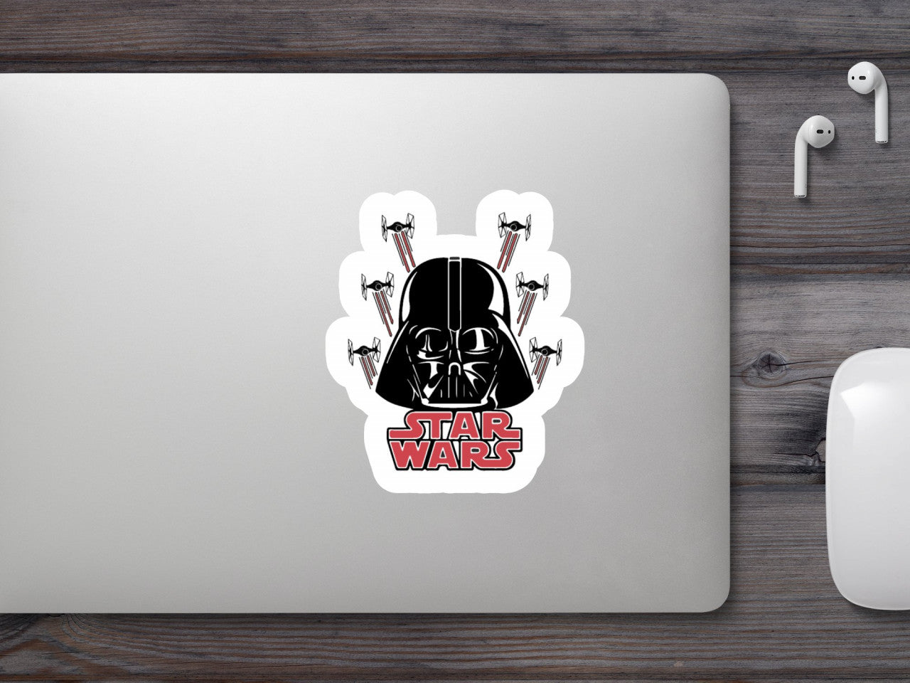 Set 5 bucati, Sticker decorativ, Star Wars Darth Vader, Rezistent la apa, NO7517, 6 cm, Multicolor