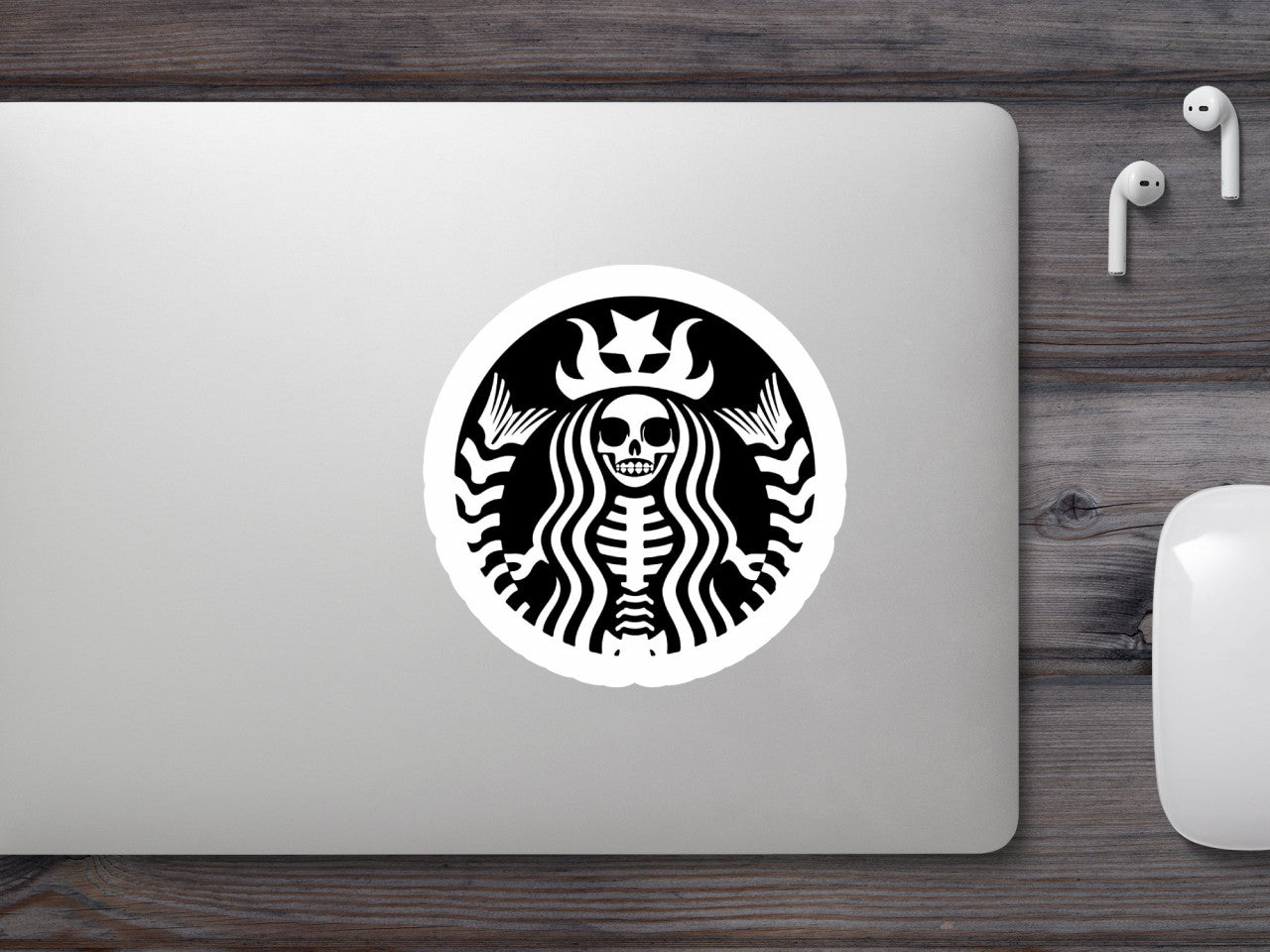 Set 5 bucati, Sticker decorativ, Starbucks Halloween Coffee, Rezistent la apa, NO8369, 6 cm, Multicolor