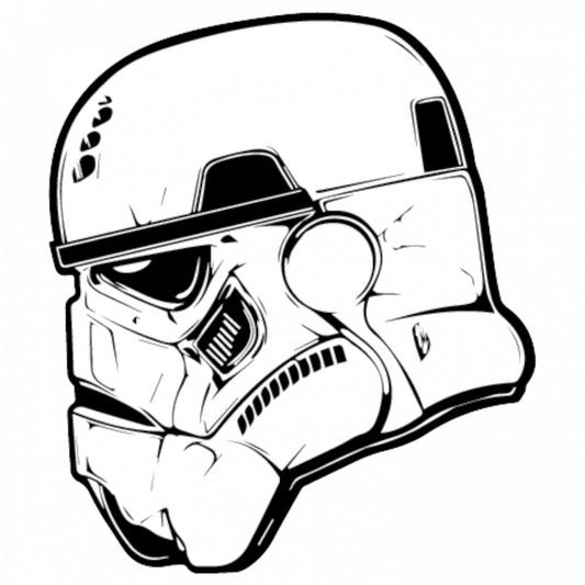 Set 5 bucati, Sticker decorativ, Stormtrooper Star Wars, Rezistent la apa, NO7837, 6 cm, Multicolor