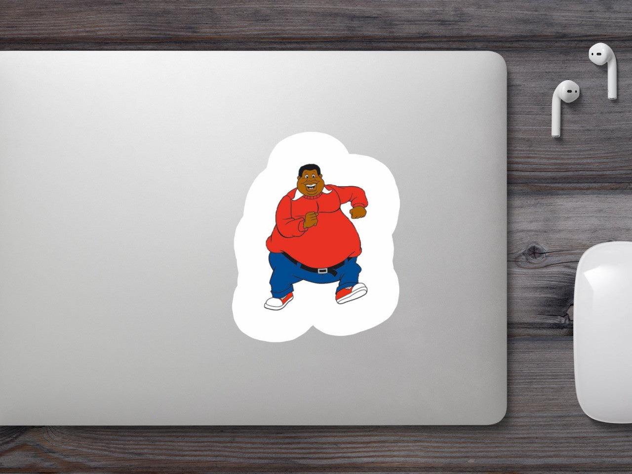 Set 5 bucati, Sticker decorativ, The Adventures of Fat Albert, Rezistent la apa, NO9362, 6 cm, Multicolor