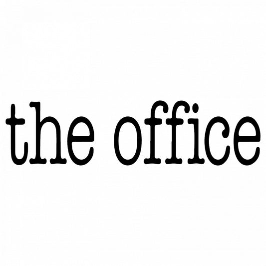 Set 5 bucati, Sticker decorativ, The Office Logo, Rezistent la apa, NO8346, 6 cm, Multicolor