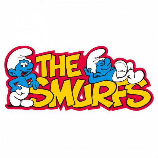 Set 5 bucati, Sticker decorativ, The Smurfs, Rezistent la apa, NO8420, 6 cm, Multicolor