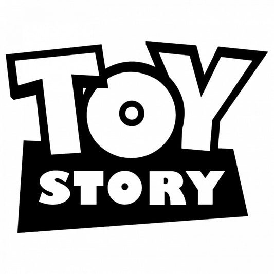 Set 5 bucati, Sticker decorativ, Toy Story Logo, Rezistent la apa, NO7801, 6 cm, Multicolor