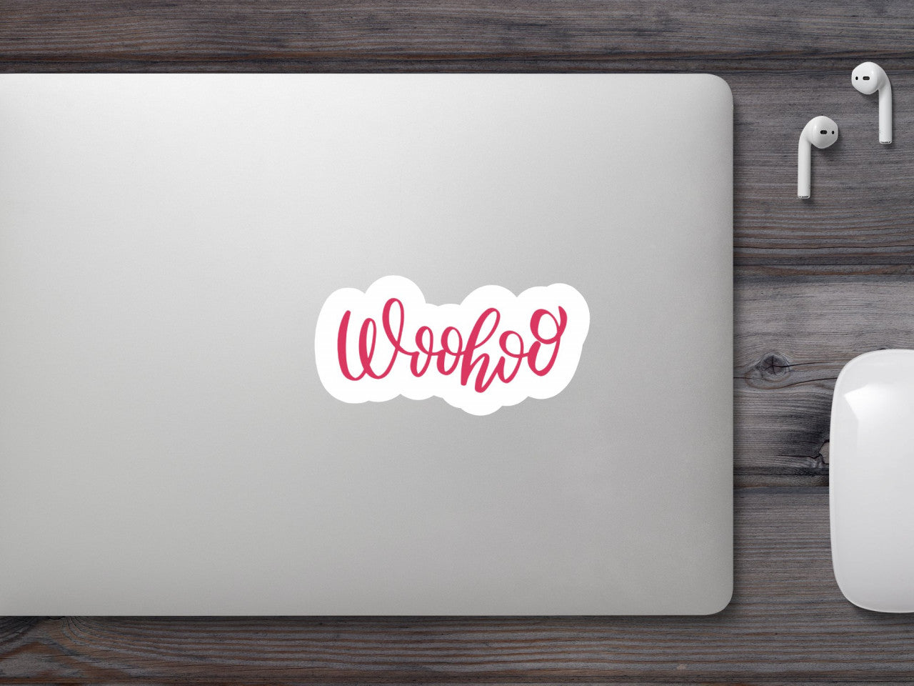 Set 5 bucati, Sticker decorativ, Woohoo, Rezistent la apa, NO8990, 6 cm, Multicolor