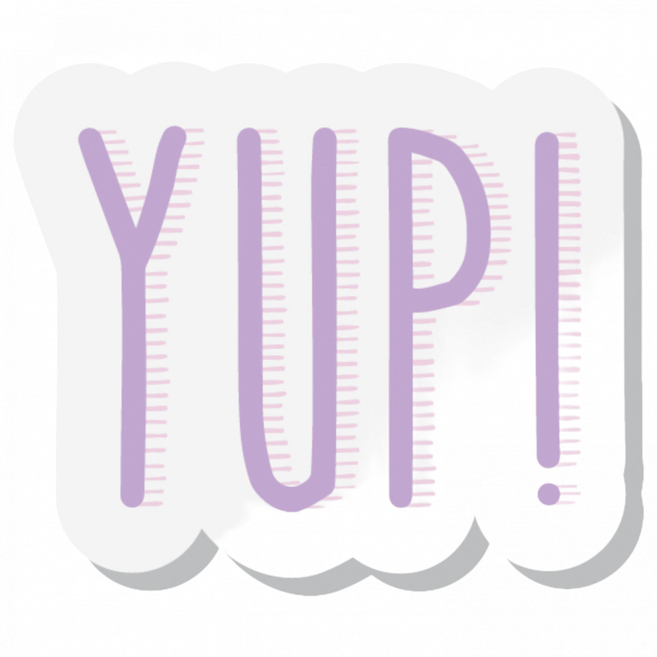 Set 5 bucati, Sticker decorativ, Yup!, Rezistent la apa, NO8754, 6 cm, Multicolor