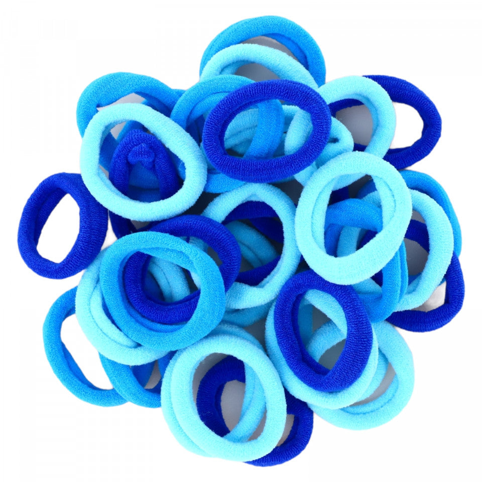 Set 50 bucati, Elastic par, NO8733, Albastru