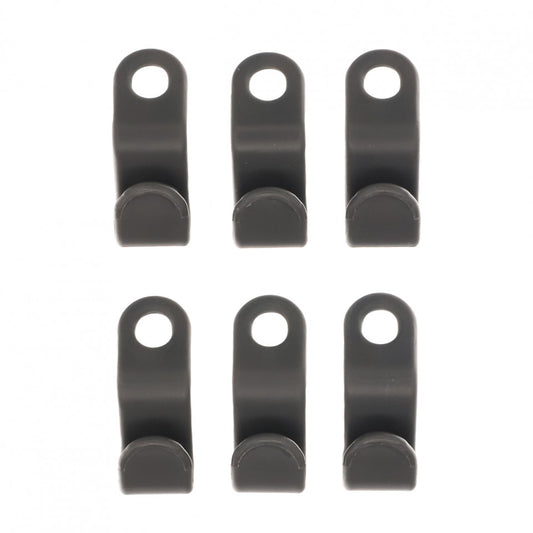 Set 6 bucati, Carlig pentru umeras, 5 x 1.8 cm, Gri