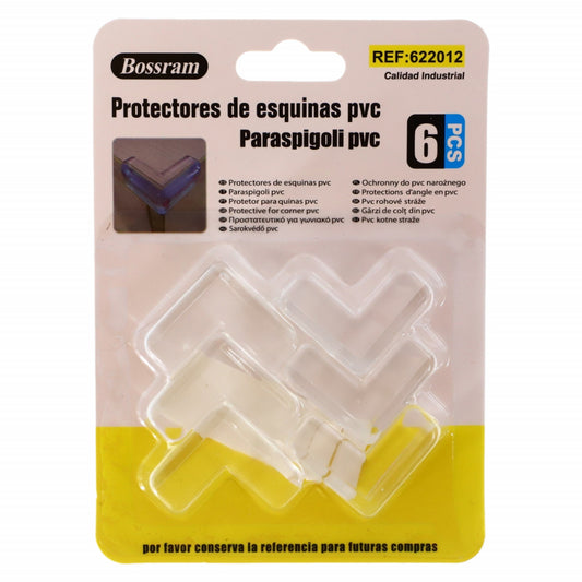 Set 6 bucati, protectie coluri si copii, NO56, 3 cm, Transparent