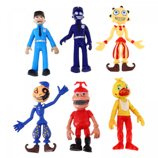 Set 6 figurine, Five Nights at Freddy's, NO451, 9 cm, Multicolor