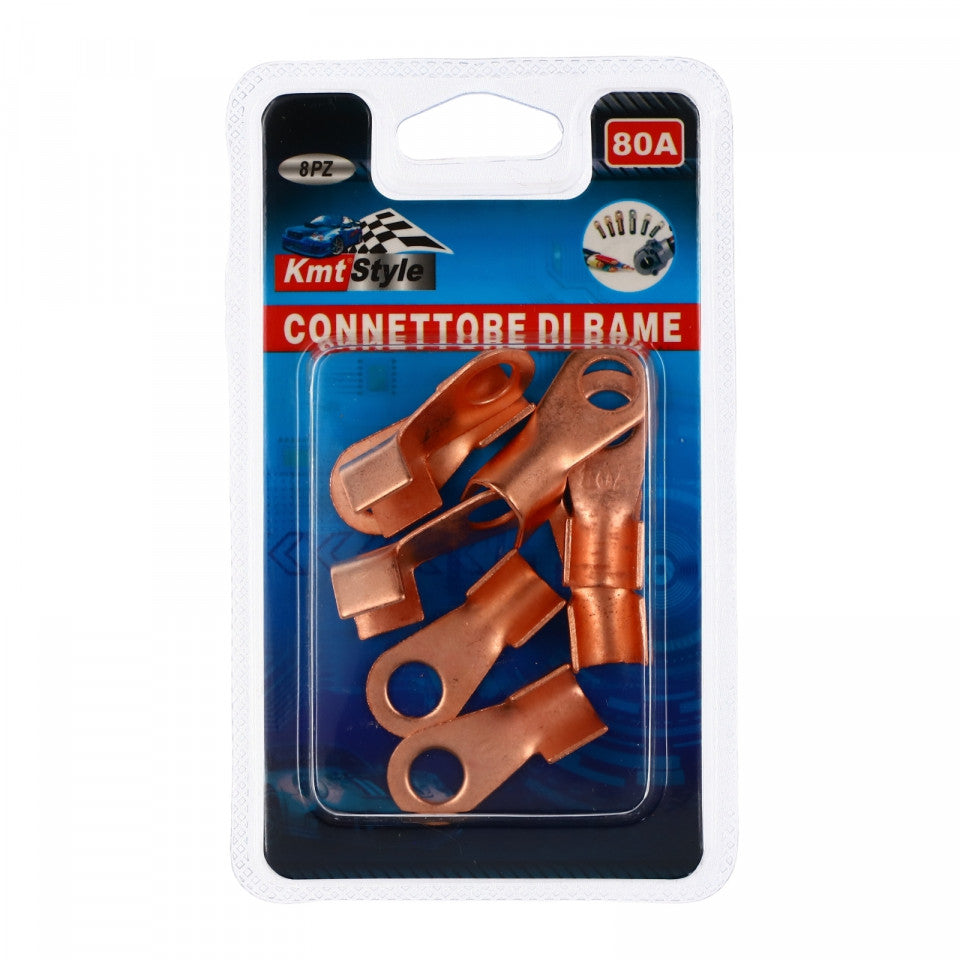 Set 8 bucati, Conector cupru tip papuc, 80A