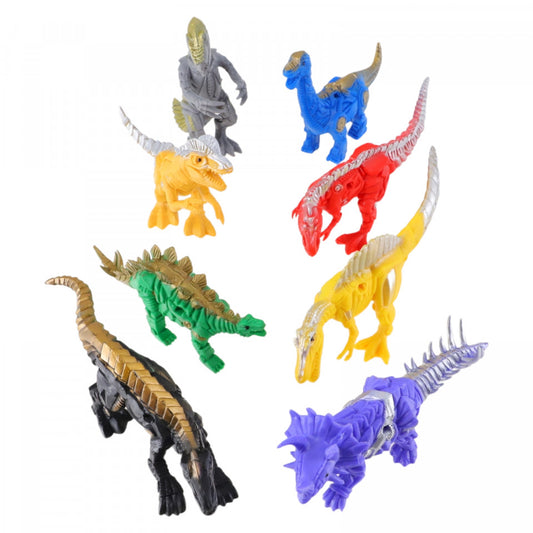 Set 8 Figurine Dinozauri, NO178, 15-17 cm, Multicolor