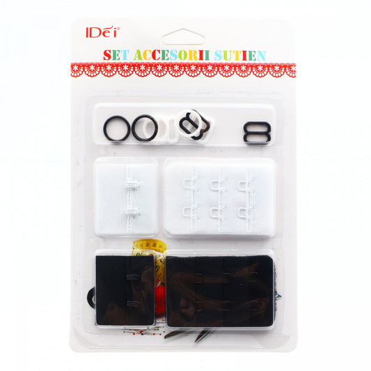 Set accesorii pentru sutien mos si baba, alb si negru