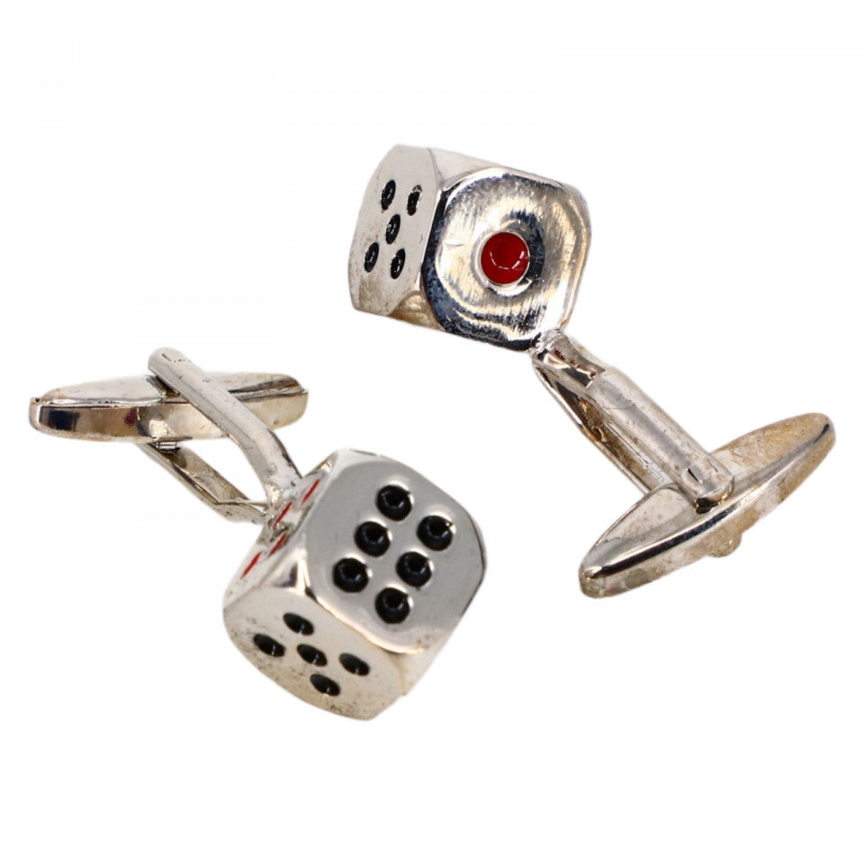 Set butoni camasa, Zaruri, Otel inoxidabil, NO4271, forma patrata, 1.5 cm, Argintiu