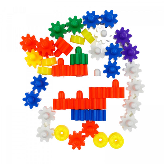 Set cuburi de constructie, Blocks, 44 piese, Multicolor