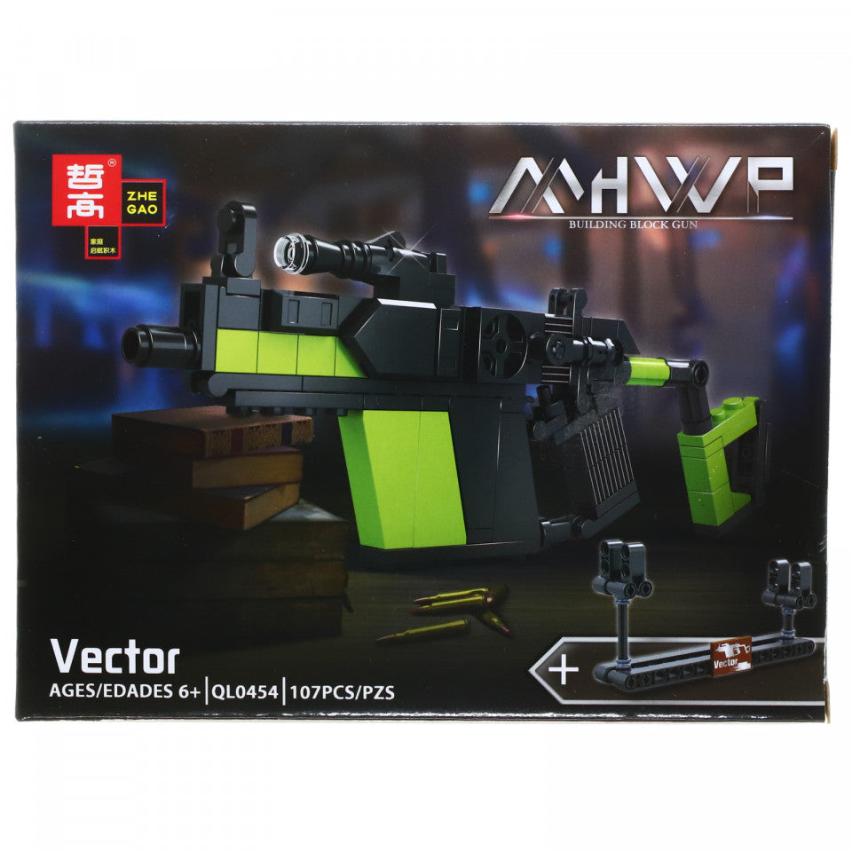 Set de constructie, Arma de jucarie, Vector, 107 piese