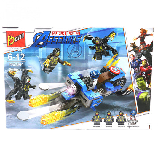 Set de constructie Lego, Bozhi, Super eroii neinfricati, 229 piese
