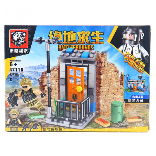 Set de constructie Lego, Razboinul neinfricat tip PUBG, 87 Piese