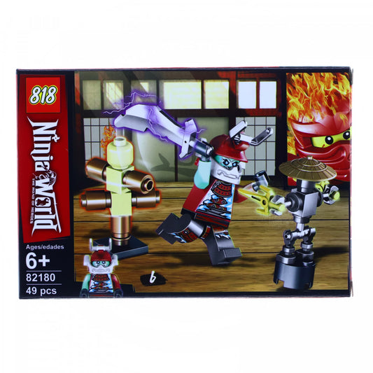 Set de constructie, Lumea Ninja si samuraiul visiniu, 49 piese