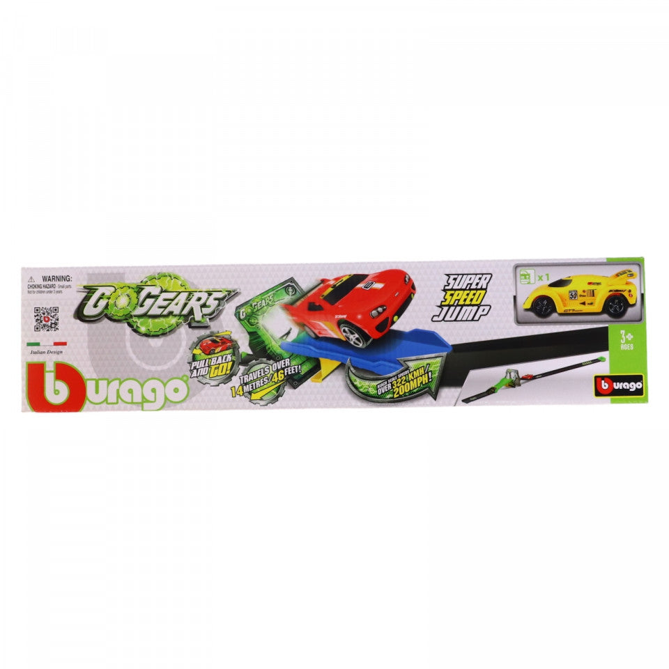 Set pista masini GO GEAR, o masina inclusa, Burago, NO6788, Multicolor