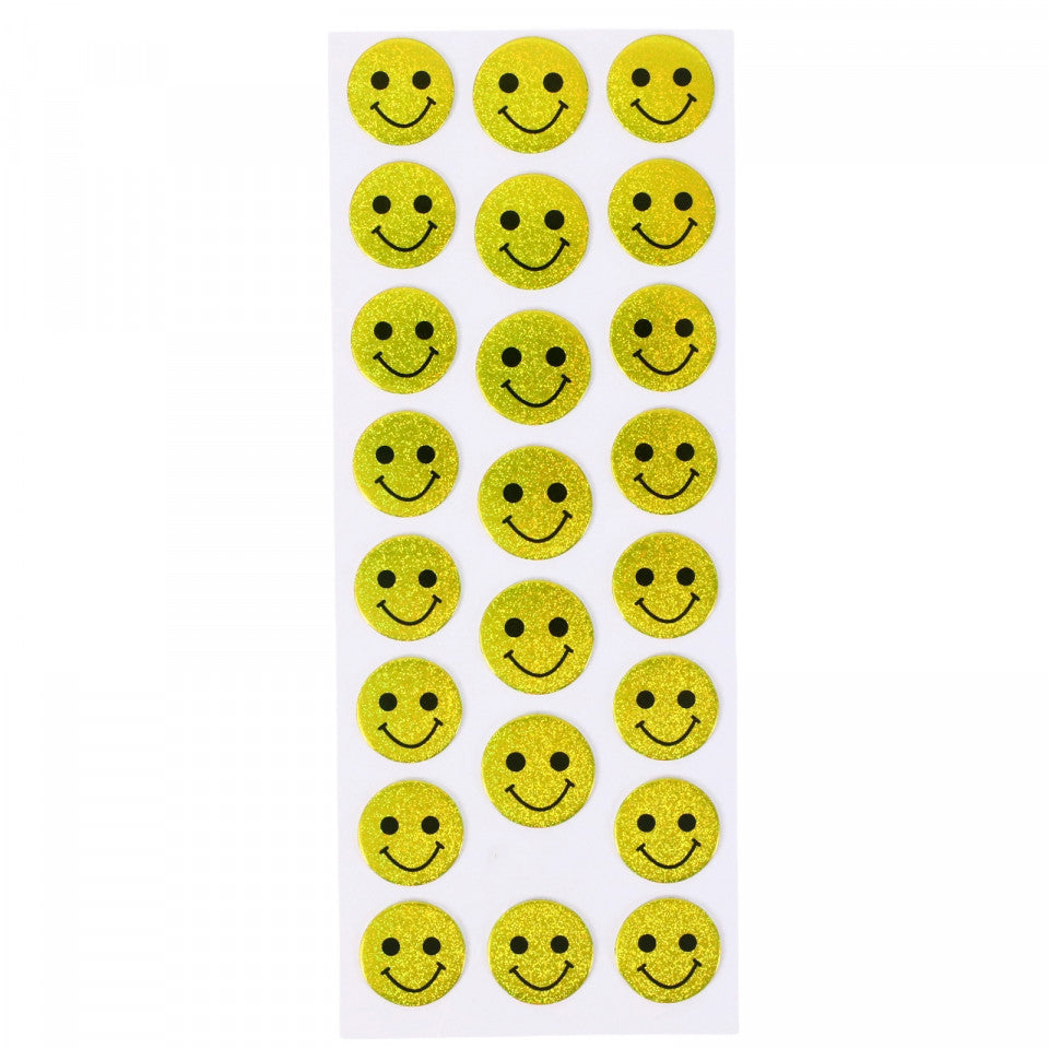 Set Sticker 3D pentru copii, Emoji, 24 piese, CB245, 1.8 cm, Multicolor