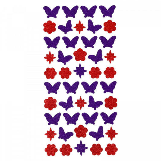 Set Sticker 3D pentru copii, Fluturi, 46 piese, NO5467, 3 cm, Multicolor