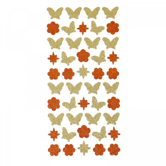 Set Sticker 3D pentru copii, Fluturi, 46 piese, NO5470, 1 - 3 cm, Multicolor