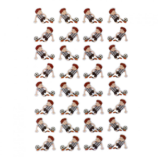 Set Sticker 3D pentru copii, Fotbalist, 32 piese, ALP084, 4 cm, Multicolor