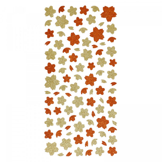 Set Sticker 3D pentru copii, Frunze, 100 piese, NO5475, 1 - 2 cm, Multicolor