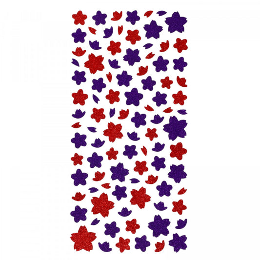 Set Sticker 3D pentru copii, Frunze, 100 piese, NO5480, 1 -2 cm, Multicolor