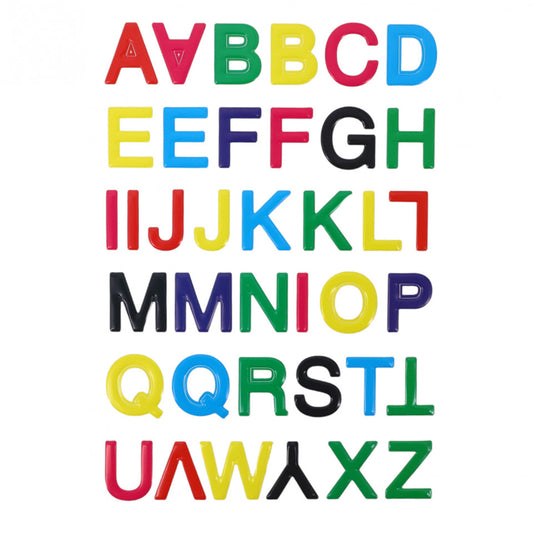 Set Sticker 3D pentru copii, Litere, 38 piese, ALP072, 3 cm, Multicolor