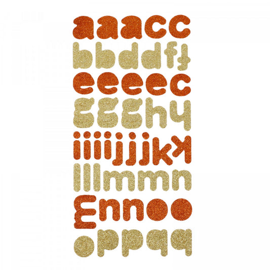 Set Sticker 3D pentru copii, Litere, 46 piese, NO5468, 3 cm, Multicolor