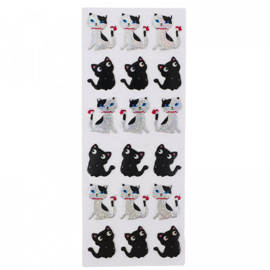 Set Sticker 3D pentru copii, Pisici, 18 piese, CB396, 2 cm, Multicolor