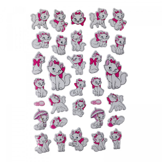 Set Sticker 3D pentru copii, Pisicute, 32 piese, ALP055, 1 - 3 cm, Multicolor